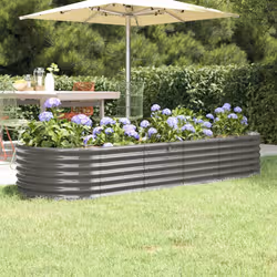 VidaXL 318919 planter Galvanized steel Grey - Additional view 2