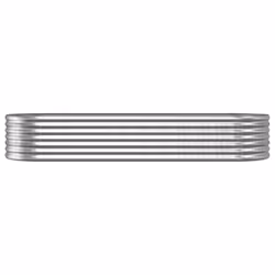 vidaXL Garden Planter Patio Flower Pot Raised Garden Bed Powder-coated Steel - silver, 224 x 80 x 36 cm - Additional view 2