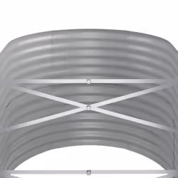 vidaXL Garden Planter Patio Flower Pot Raised Garden Bed Powder-coated Steel - anthracite, 440 x 80 x 68 cm