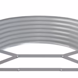 vidaXL Garden Planter Patio Flower Pot Raised Garden Bed Powder-coated Steel - grey, 175 x 100 x 36 cm