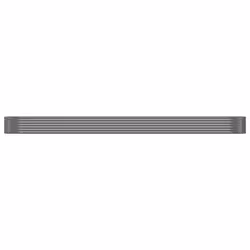 vidaXL Garden Planter Patio Flower Pot Raised Garden Bed Powder-coated Steel - grey, 507 x 100 x 36 cm