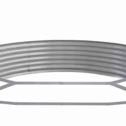 ) vidaXL Garden Planter Patio Flower Pot Raised Garden Bed Powder-coated Steel - Silver, 523 x 140 x 36 cm (L x W x H - Additional view 4
