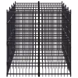 vidaXL Outdoor Dog Kennel Steel 7.37 m? Garden Patio Puppy Enclosure Dog House