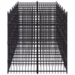 vidaXL Outdoor Dog Kennel Steel 11.06 m? Garden Puppy Enclosure Dog House