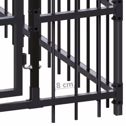 vidaXL Outdoor Dog Kennel Steel 14.75 m? Garden Puppy Enclosure Dog House - Additional view 4