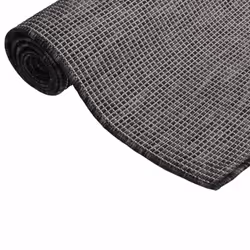 vidaXL Outdoor Flatweave Rug Patio Garden Runner Mat Area Rug Floor Carpet - grey, 200 x 280 cm - Additional view 2
