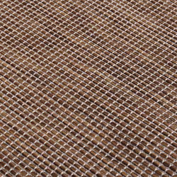vidaXL Outdoor Flatweave Rug Patio Garden Runner Mat Area Rug Floor Carpet - brown, 200 x 280 cm - Additional view 4