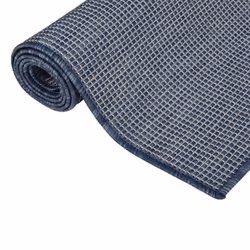 vidaXL Outdoor Flatweave Rug Patio Garden Runner Mat Area Rug Floor Carpet - blue, 120 x 170 cm - Additional view 2