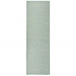 vidaXL Outdoor Flatweave Rug Patio Garden Runner Mat Area Rug Floor Carpet - turquoise, 80 x 250 cm