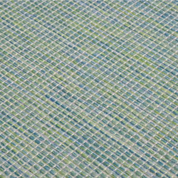 vidaXL Outdoor Flatweave Rug Patio Garden Runner Mat Area Rug Floor Carpet - turquoise, 120 x 170 cm - Additional view 4