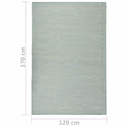 vidaXL Outdoor Flatweave Rug Patio Garden Runner Mat Area Rug Floor Carpet - turquoise, 120 x 170 cm - Additional view 5