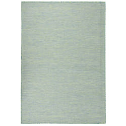 vidaXL Outdoor Flatweave Rug Patio Garden Runner Mat Area Rug Floor Carpet - turquoise, 160 x 230 cm