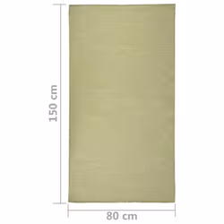 vidaXL Outdoor Flatweave Rug Patio Garden Runner Mat Area Rug Floor Carpet - green, 80 x 150 cm