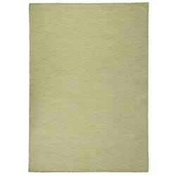 vidaXL Outdoor Flatweave Rug Patio Garden Runner Mat Area Rug Floor Carpet - green, 200 x 280 cm