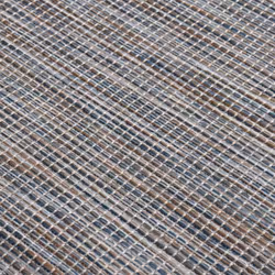 vidaXL Outdoor Flatweave Rug Patio Garden Runner Mat Area Rug Floor Carpet - brown and black, 80 x 250 cm - Additional view 3