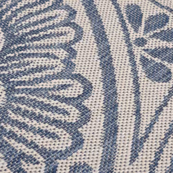 vidaXL Outdoor Flatweave Rug Patio Garden Runner Mat Area Rug Floor Carpet - blue pattern, 160 x 230 cm - Additional view 4