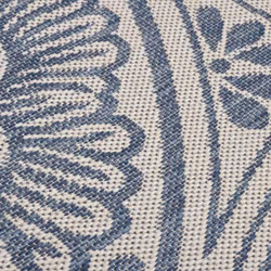 vidaXL Outdoor Flatweave Rug Patio Garden Runner Mat Area Rug Floor Carpet - blue pattern, 200 x 280 cm - Additional view 4