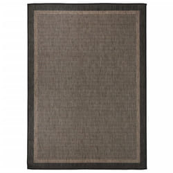 vidaXL Outdoor Flatweave Rug Patio Garden Runner Mat Area Rug Floor Carpet - dark brown, 200 x 280 cm