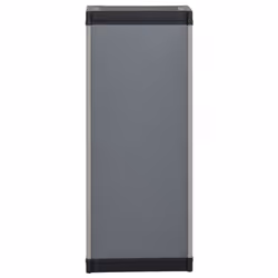 vidaXL Garden Storage Cabinet with 1 Shelf Grey and Black Utility Cabinet Rack - Additional view 4