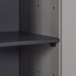 vidaXL Garden Storage Cabinet with 1 Shelf Grey and Black Utility Cabinet Rack - Additional view 6
