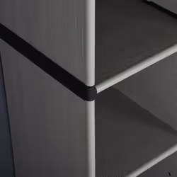 vidaXL Garden Storage Cabinet with 3 Shelves Grey & Black Utility Cabinet - Additional view 6