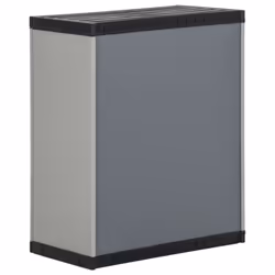 vidaXL Garden Waste Cabinet Grey and Black PP Trash Bin Rubbish Separator Sack - Additional view 5