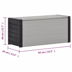 vidaXL Garden Waste Basket Grey Trash Bin Rubbish Separator Sack Recycle Bin - Additional view 6