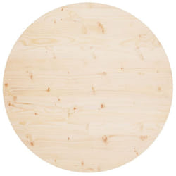 vidaXL Table Top Replacement Coffee Table Top Dining Table Top Solid Wood Pine - brown, ? 90 x 2.5 cm