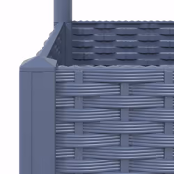 vidaXL Garden Planter with Trellis Plant Pot Flower Pot Planter Blue Grey PP - Additional view 7