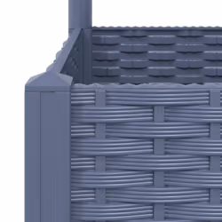 vidaXL Garden Planter with Trellis Plant Pot Flower Pot Planter Blue Grey PP - Additional view 7