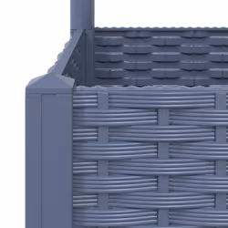 vidaXL Garden Planter with Trellis Plant Pot Flower Pot Planter Blue Grey PP - Additional view 7