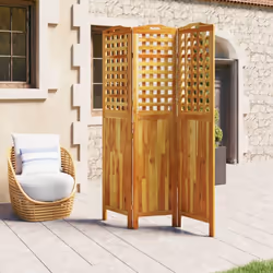 ) vidaXL Solid Wood Acacia Room Divider Separator Privacy Screen Multi Sizes - 121.5 x 2 x 180 cm (L x W x H - Additional view 2