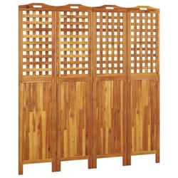 ) vidaXL Solid Wood Acacia Room Divider Separator Privacy Screen Multi Sizes - 162 x 2 x 180 cm (L x W x H