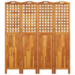 ) vidaXL Solid Wood Acacia Room Divider Separator Privacy Screen Multi Sizes - 162 x 2 x 180 cm (L x W x H - Additional view 4