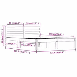 VidaXL 810401 bed frame - Additional view 8