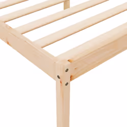 vidaXL Bed Frame Bedroom Bed Base Matress Foundation Bedstead Solid Wood Pine - brown, 4ft small double - Additional view 7