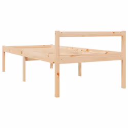 vidaXL Solid Wood Pine Bed Frame Bed Base Frame Multi Colours Multi Sizes - brown, 90 x 200 cm - Additional view 6