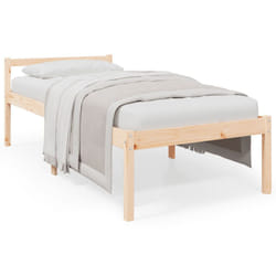 vidaXL Solid Wood Pine Bed Frame Bed Base Frame Multi Colours Multi Sizes - brown, 100 x 200 cm
