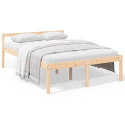 vidaXL Solid Wood Pine Bed Frame Bed Base Frame Multi Colours Multi Sizes - brown, 140 x 200 cm