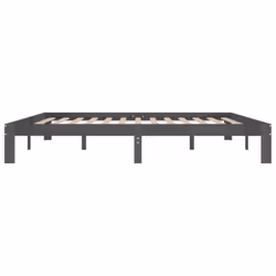 vidaXL Solid Wood Pine Bed Frame Bed Base Furniture Multi Colours Multi Sizes - grey, 200 x 200 cm - Additional view 5