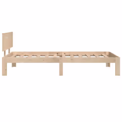 vidaXL Bed Frame Bedroom Bed Base Bedstead Mattress Foundation Solid Wood - brown, 3ft single - Additional view 5