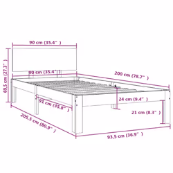 VidaXL 810481 bed frame - Additional view 8