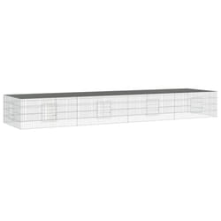 vidaXL Rabbit Cage Galvanised Iron Rabbit Enclosure Animal Cage Multi Sizes - 433 x 109 x 54 cm
