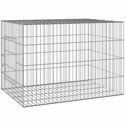 vidaXL Rabbit Cage Galvanised Iron Rabbit Enclosure Animal Cage Multi Sizes - 78 x 54 x 54 cm