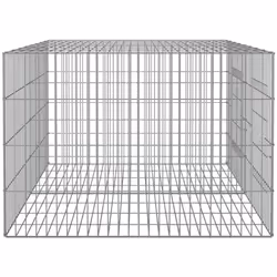 vidaXL Rabbit Cage Galvanised Iron Rabbit Enclosure Animal Cage Multi Sizes - 110 x 79 x 54 cm - Additional view 4
