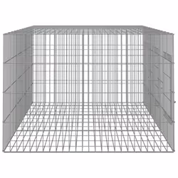 vidaXL Rabbit Cage Galvanised Iron Rabbit Enclosure Animal Cage Multi Sizes - 163 x 79 x 54 cm - Additional view 4