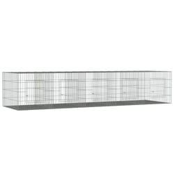 vidaXL Rabbit Cage Galvanised Iron Rabbit Enclosure Animal Cage Multi Sizes - 273 x 79 x 54 cm