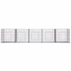 vidaXL Rabbit Cage Galvanised Iron Rabbit Enclosure Animal Cage Multi Sizes - 273 x 79 x 54 cm