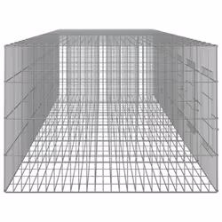 vidaXL Rabbit Cage Galvanised Iron Rabbit Enclosure Animal Cage Multi Sizes - 327 x 79 x 54 cm - Additional view 4