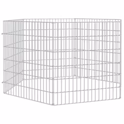 vidaXL Free Range Animal Enclosure Rabbit Cage Animal Cage Galvanised Iron - 54 x 60 cm/6 - Additional view 2